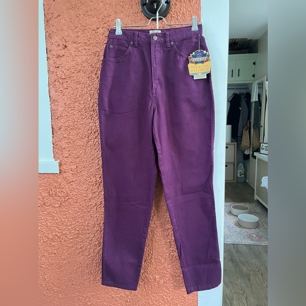 Vintage Women’s Stefano International Jeans- Purple Size 10 Mom Jeans